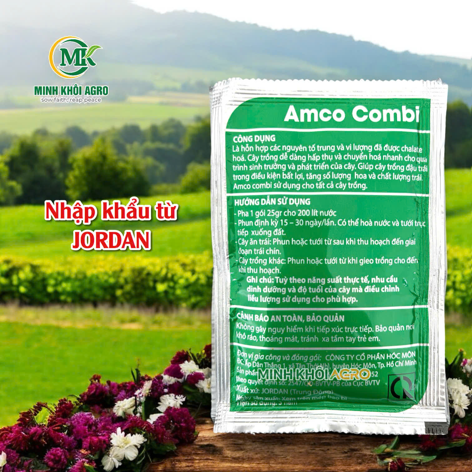 Phân bón vi lượng Amco Combi - Gói 25g
